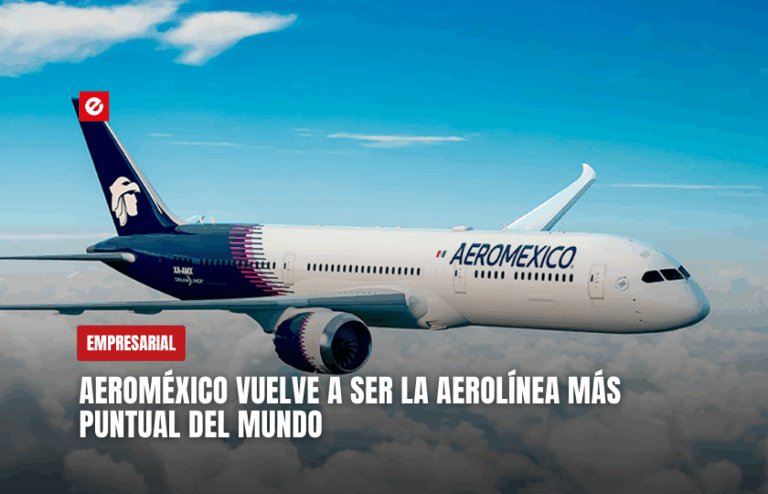 Puntualidad inglesa, a la mexicana: Aeroméxico vuelve a ser la aerolínea más puntual del mundo