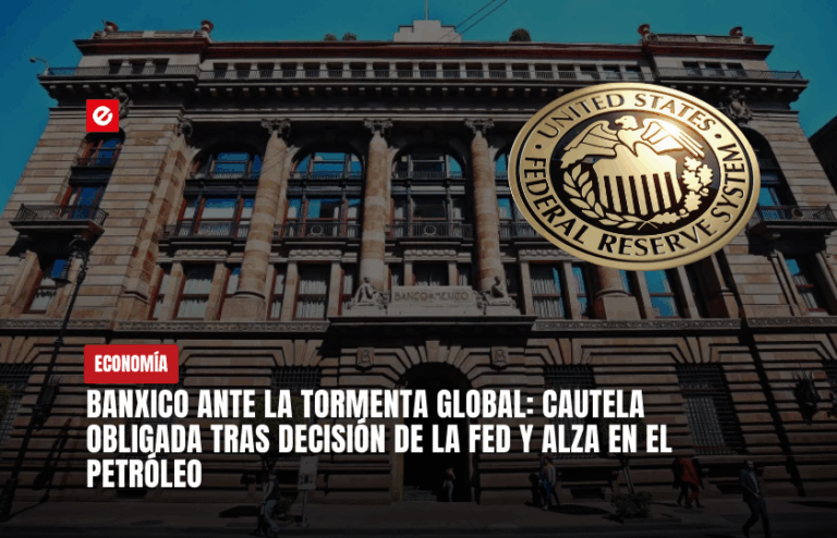Banxico ante la tormenta global: cautela obligada tras decisión de la Fed y alza en el petróleo