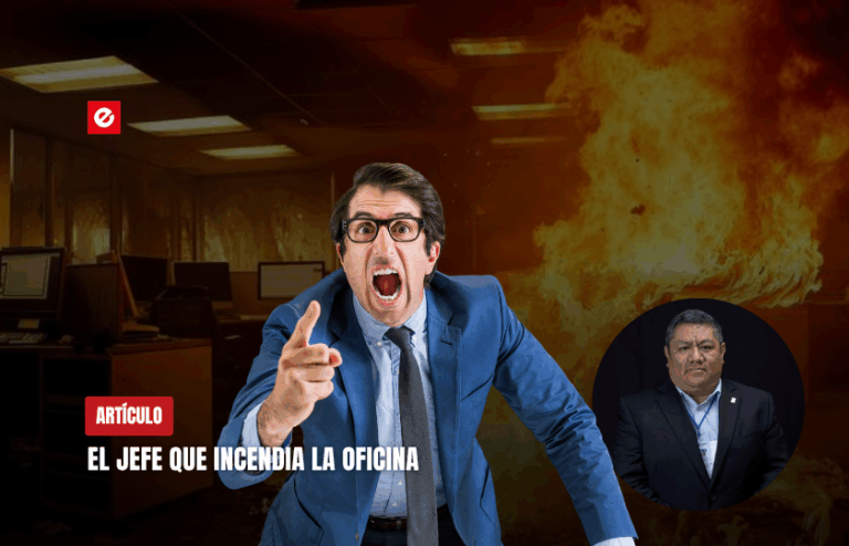 El jefe que incendia la oficina